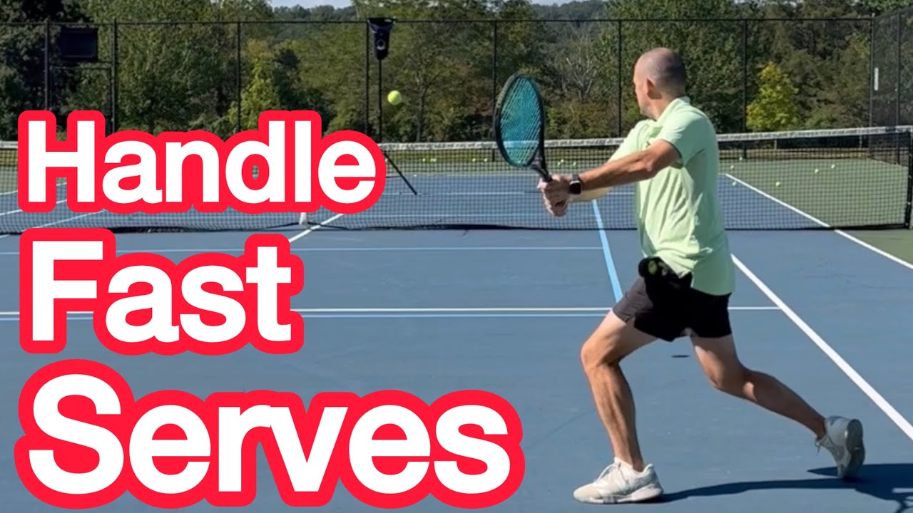 How To Return Really Fast Serves (Tennis Technique Explained) 