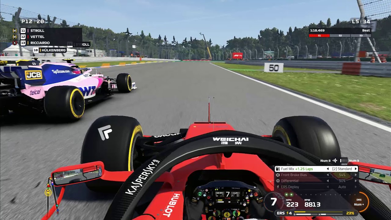 đua xe f1 2019 chặng đua nước đức hockenheim _ cuộc đua 50%. 34 v&ograve;ng đua