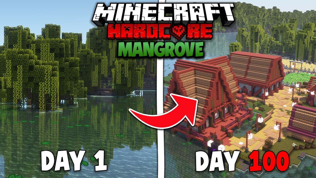 100 Hari Minecraft Hardcore MANGROVE