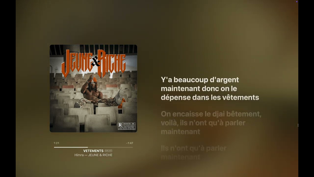 Himra - V&Ecirc;TEMENTS (Paroles)