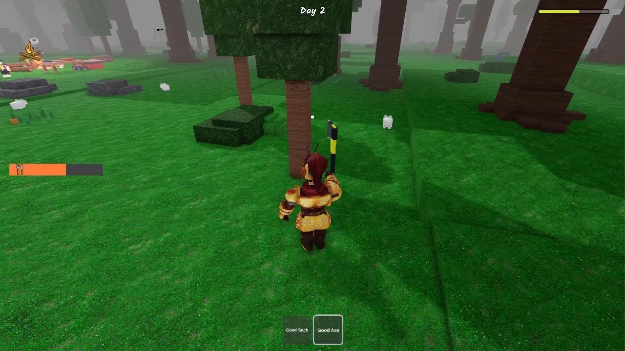 99 nights in the Forrest gameplay