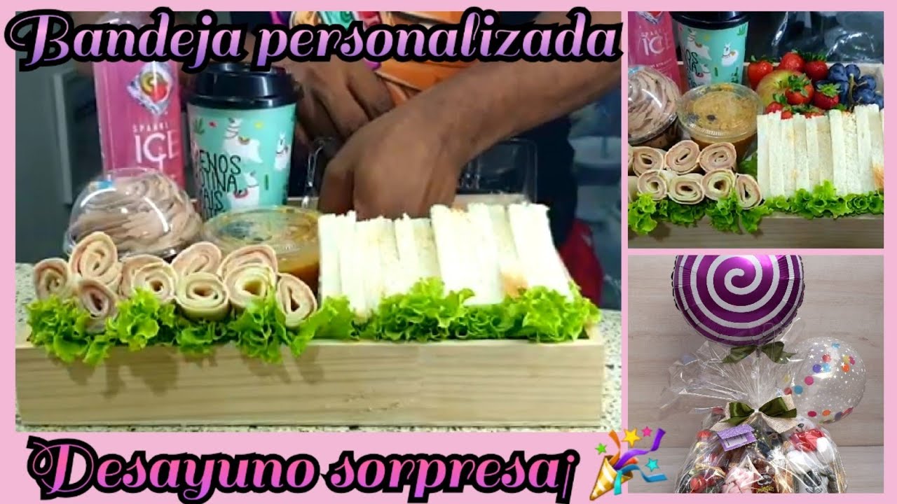 Como preparar un desayuno sorpresa. Bandeja personalizada para regalar en el día de las madres.