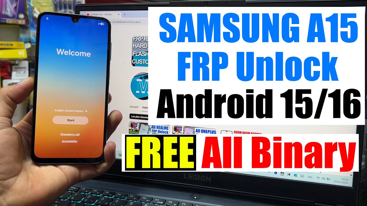 Samsung A15 5G FRP Bypass Android 15/16 | Samsung A156 Google Account Remove/Unlock