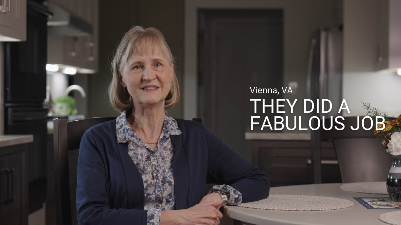 Vienna, VA Kitchen Remodel | Taj Mahal Quartzite Countertops & Custom Cabinets