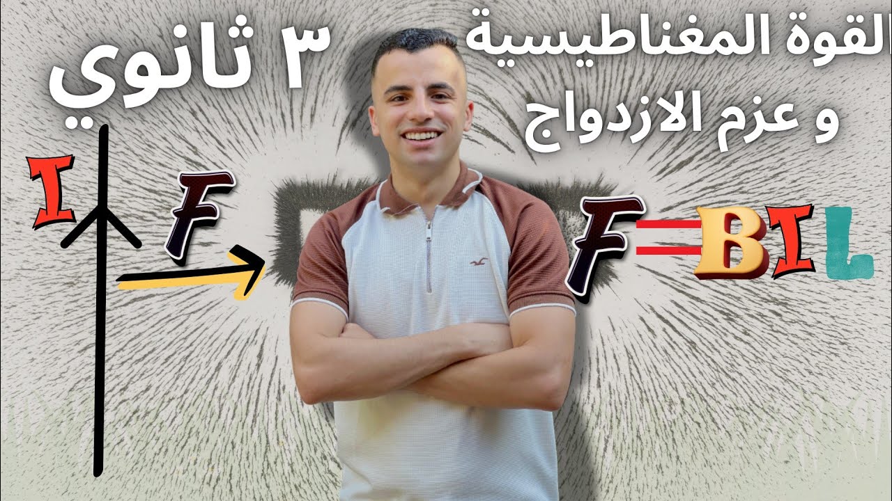 3ث – فيزياء |فرم القوة المغناطيسية المؤثرة علي سلك مستقيم و عزم الازدواج المؤثر علي ملف مستطيل