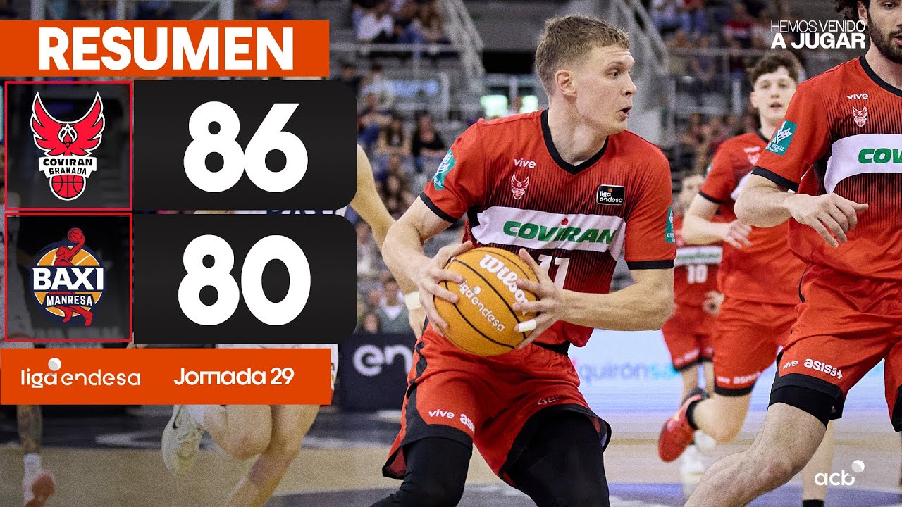 Coviran Granada - BAXI Manresa (86-80) RESUMEN | Liga Endesa 2024-25