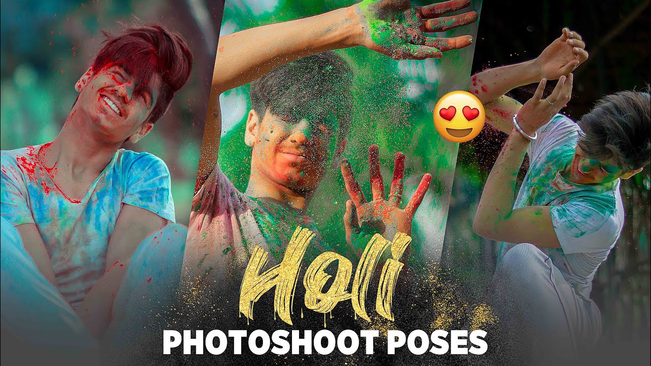 Holi Special Photoshoot Poses & Ideas 2021 - NSB Pictures