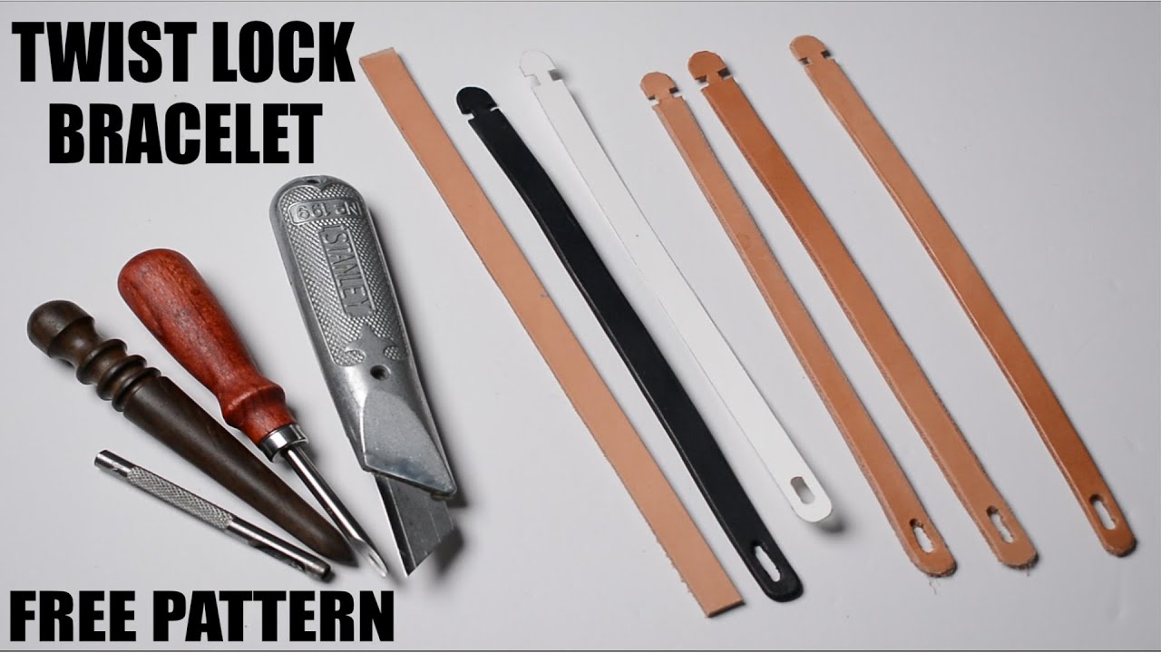 Twist Lock Leather Bracelet Tutorial