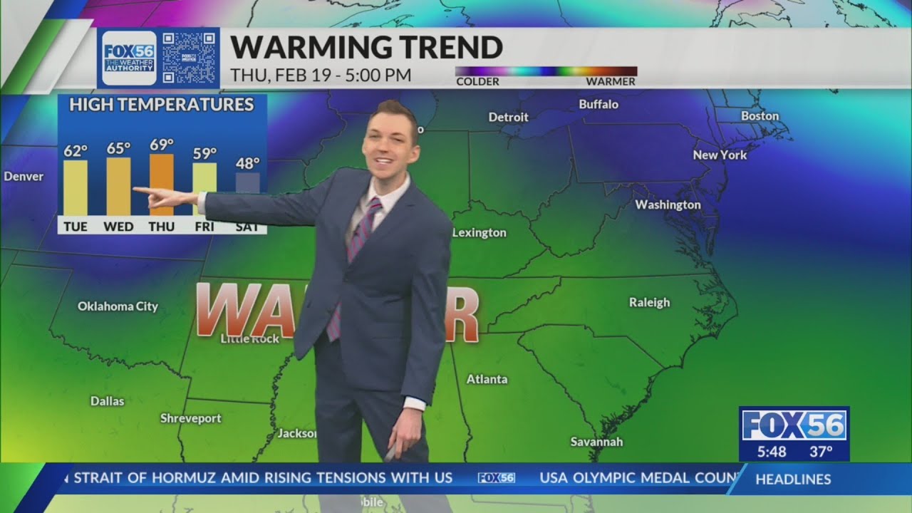 Kentucky weather forecast: 5:30 a.m. 2/17/26