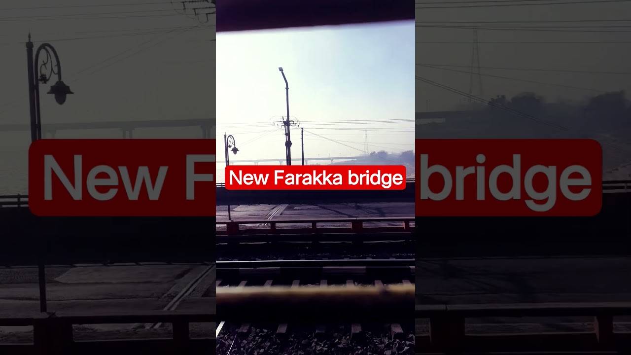 New Farakka bridge train travelling Injoy time,🚃🚊🤣