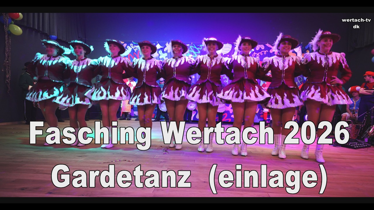 Fasching Wertach 2026 Gardetanz  Einlage