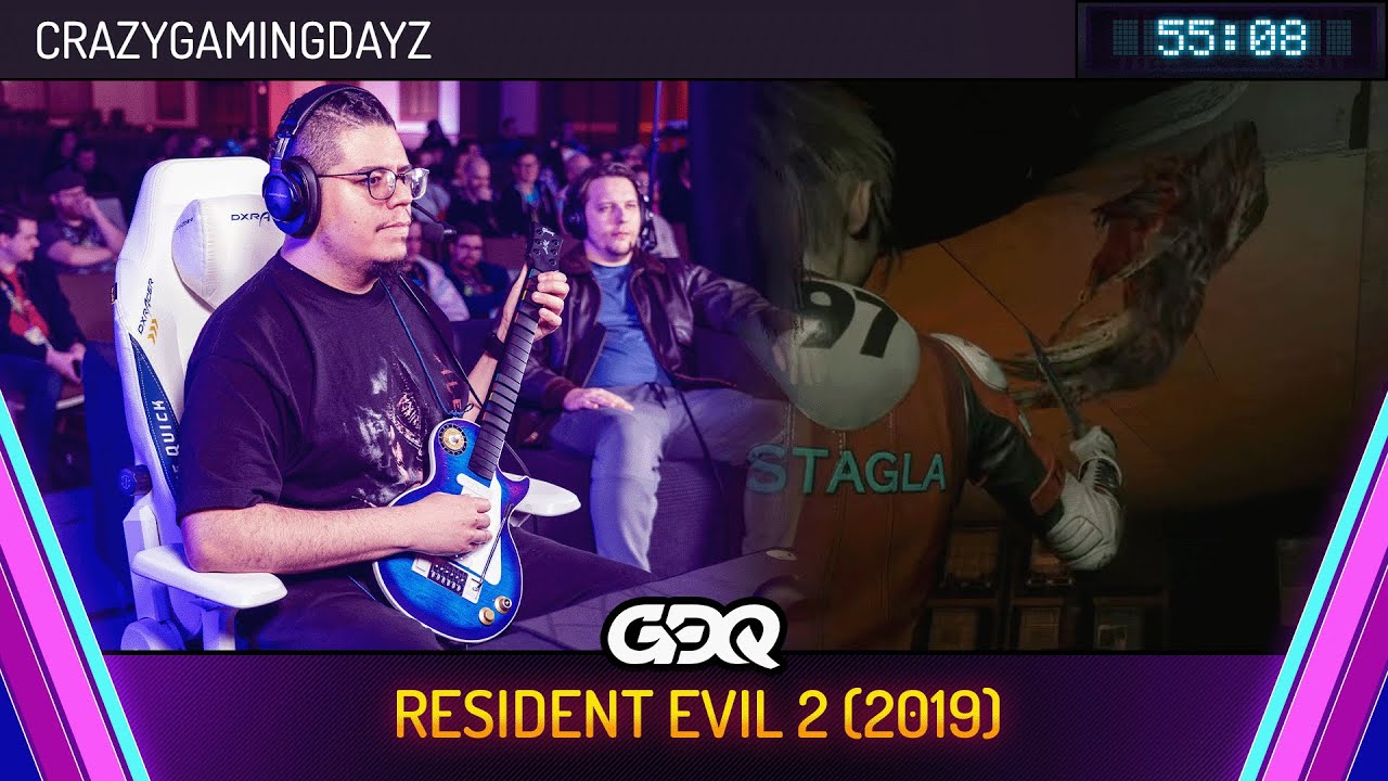 Resident Evil 2 (2019) by Crazygamingdayz in 55:08 - Awesome Games Done Quick 2026