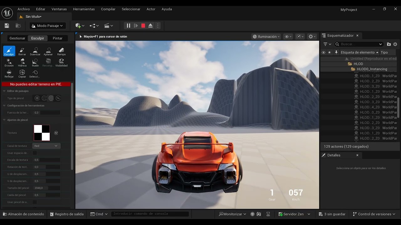 SIMULACION CAR: UNREAL ENGINE