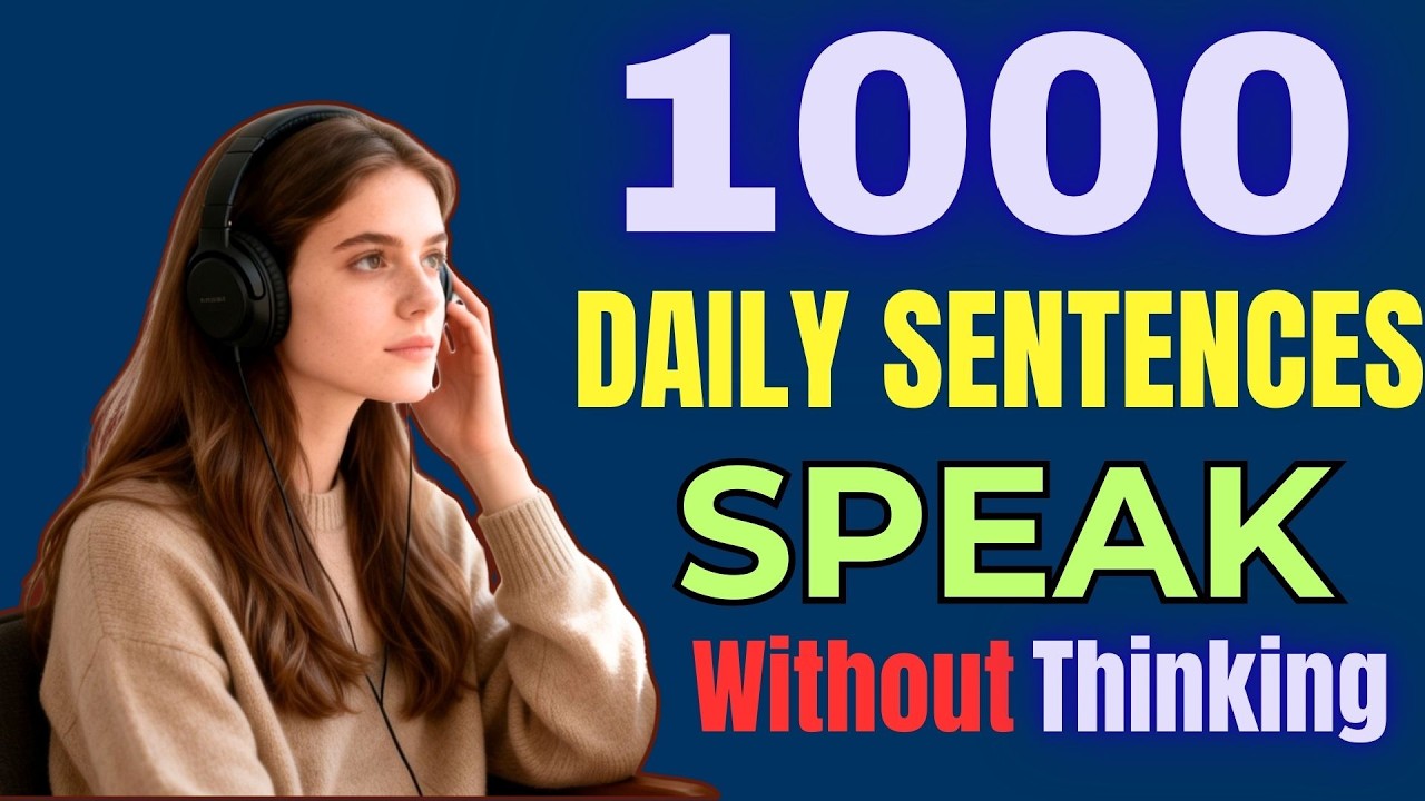 Stop Translating! 1000 English Sentences to Think & Speak Fluently