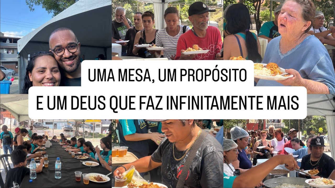 ✨ UMA MESA, UM PROPÓSITO, E UM DEUS QUE FAZ INFINITAMENTE MAIS!✨ #natal #natalsolidário #crianças 