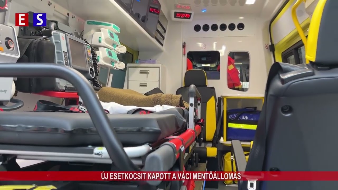 Új esetkocsit kapott a Váci Mentőállomás