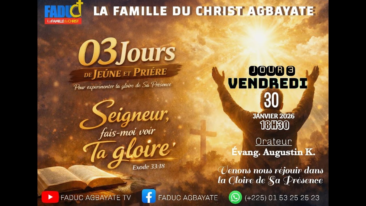 2026.01.30 - Programme de 03 Jours de Jeûne et Prière - Jour 3
