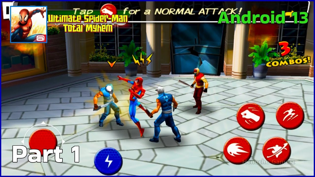 Ultimate Spider Man Total Mayhem HD Android Mobile Gameplay Part 1 Offline