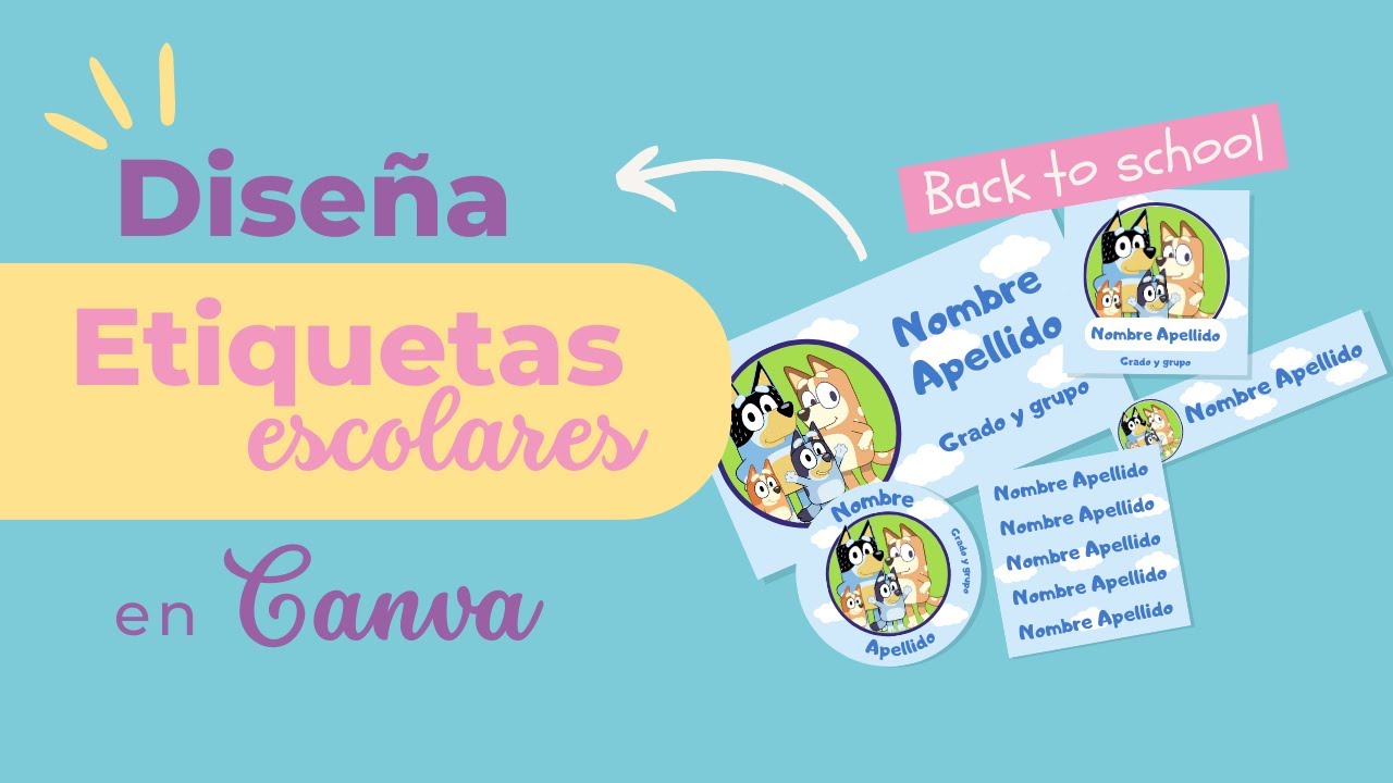 Как создать школьные этикетки в Canva + БЕСПЛАТНЫЕ ШАБЛОНЫ