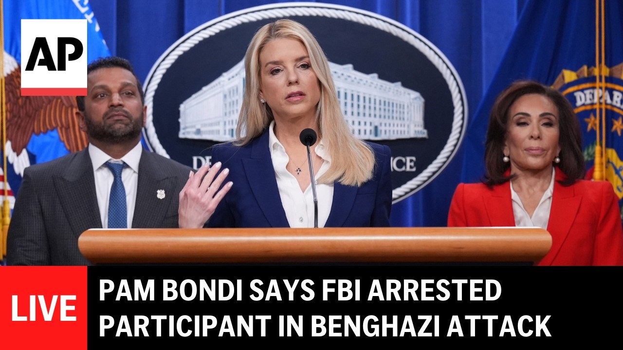 DOJ announcement LIVE: Pam Bondi, Kash Patel hold press conference in Washington