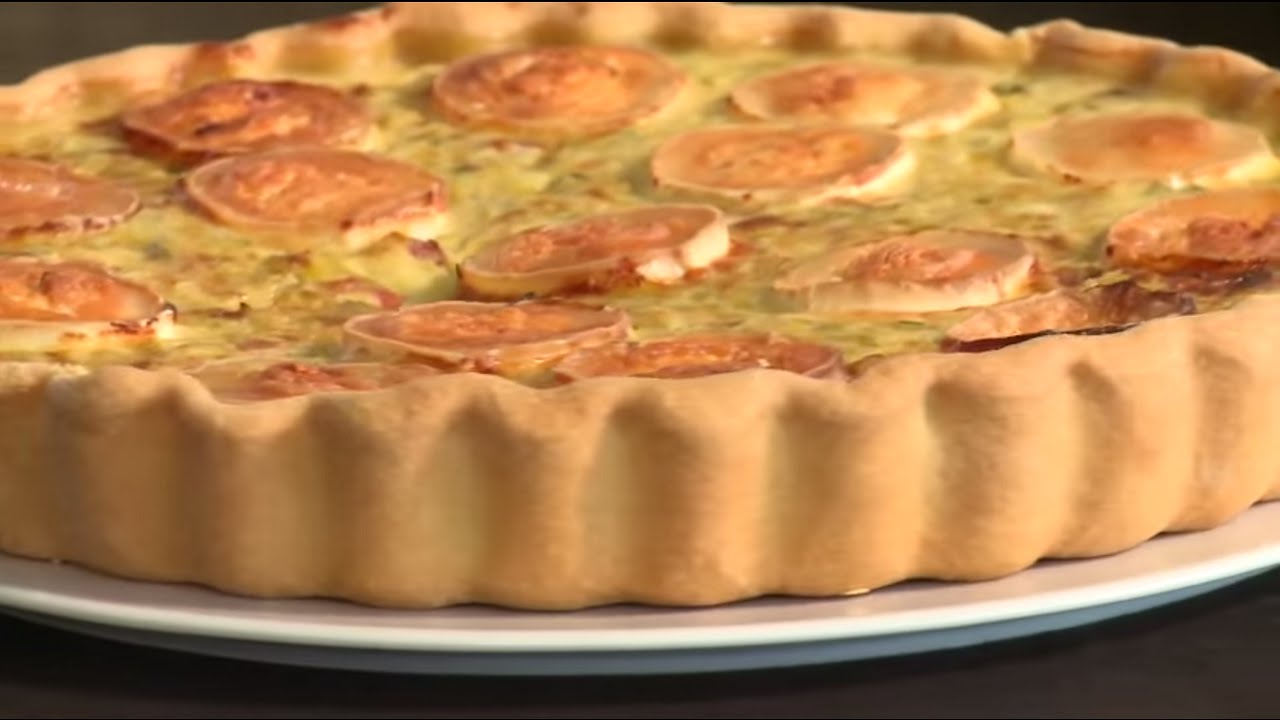 Tarte au chèvre et aux poireaux