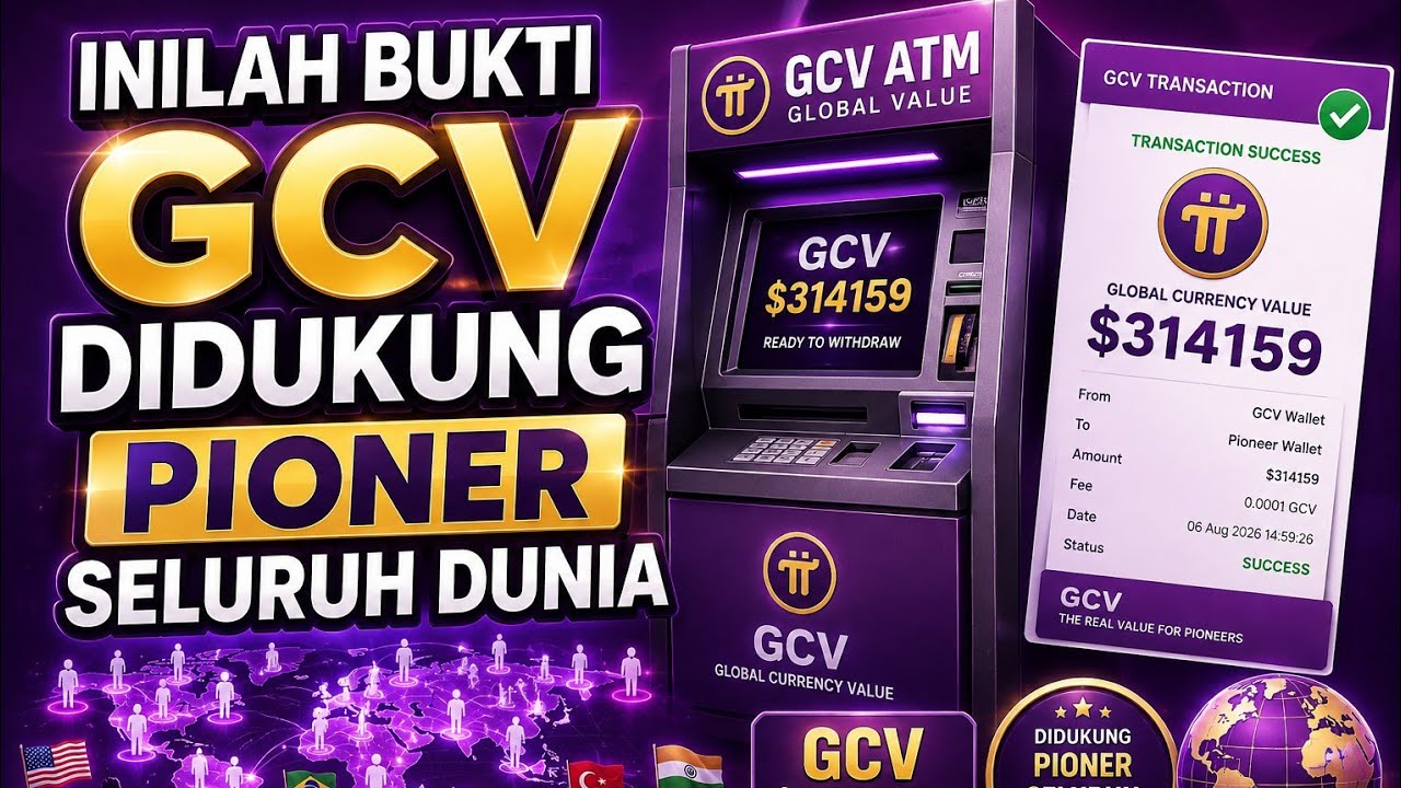 PINETWORK TERBARU~INILAH BUKTI GCV DIDUKUNG PIONER SELURUH DUNIA