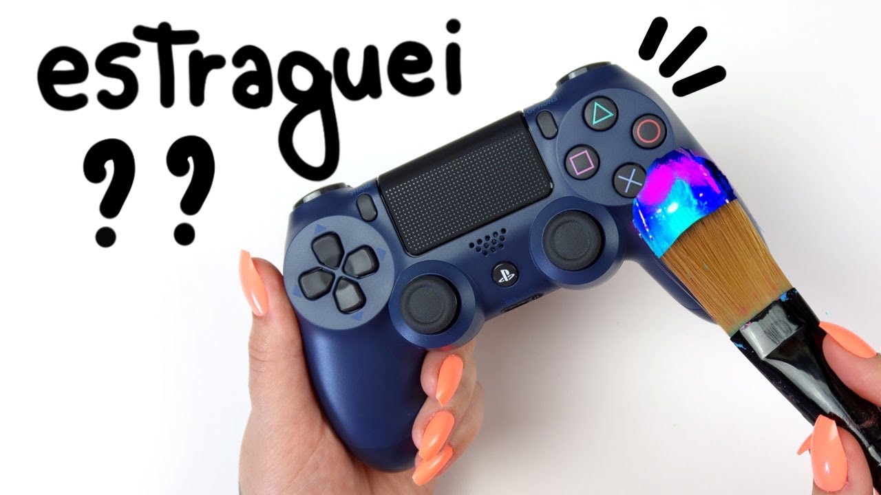 CUSTOMIZEI UM CONTROLE DE PLAYSTATION 4 - SERÁ QUE FICOU BOM?