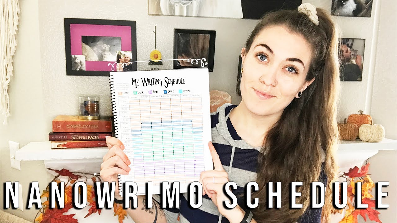 NANOWRIMO WRITING SCHEDULE ⏰ Planning my writing schedule for NaNoWriMo | Preptober | Natalia Leigh