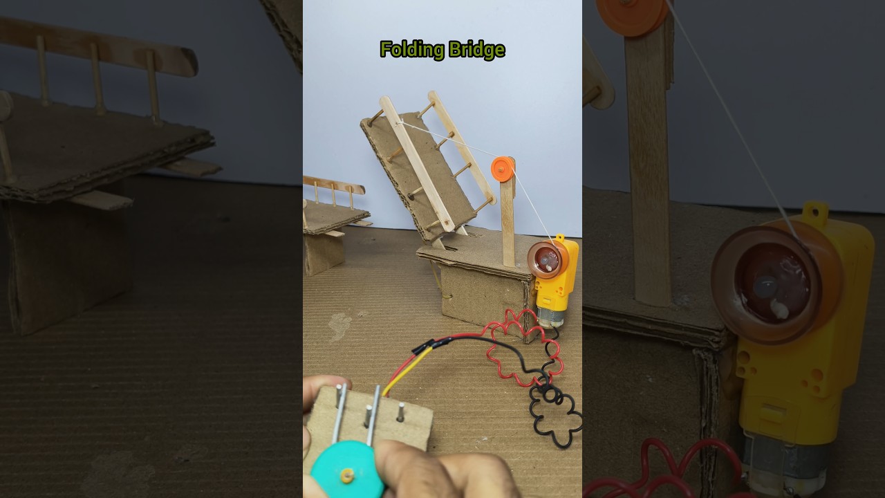 Electric Folding Bridge #science #project #experiment