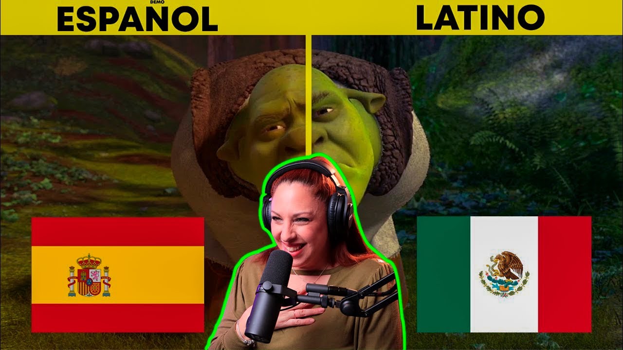 Doblaje SHREK 2 Latino Español/  Castellano. VAYA DIFERENCIA!  CECI Dover reacción