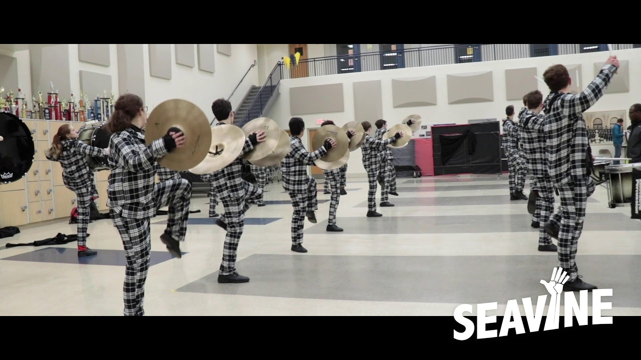 Beavercreek HS Cymbal line 2019 WGI Dayton Regional- In the Lot with Seavine