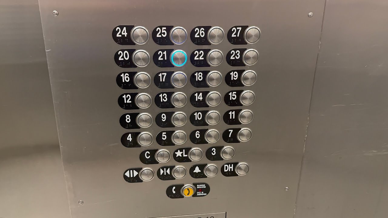 MODDED TK Traction Service Elevators at Tower 1- Hyatt Regency- Orlando, FL, USA