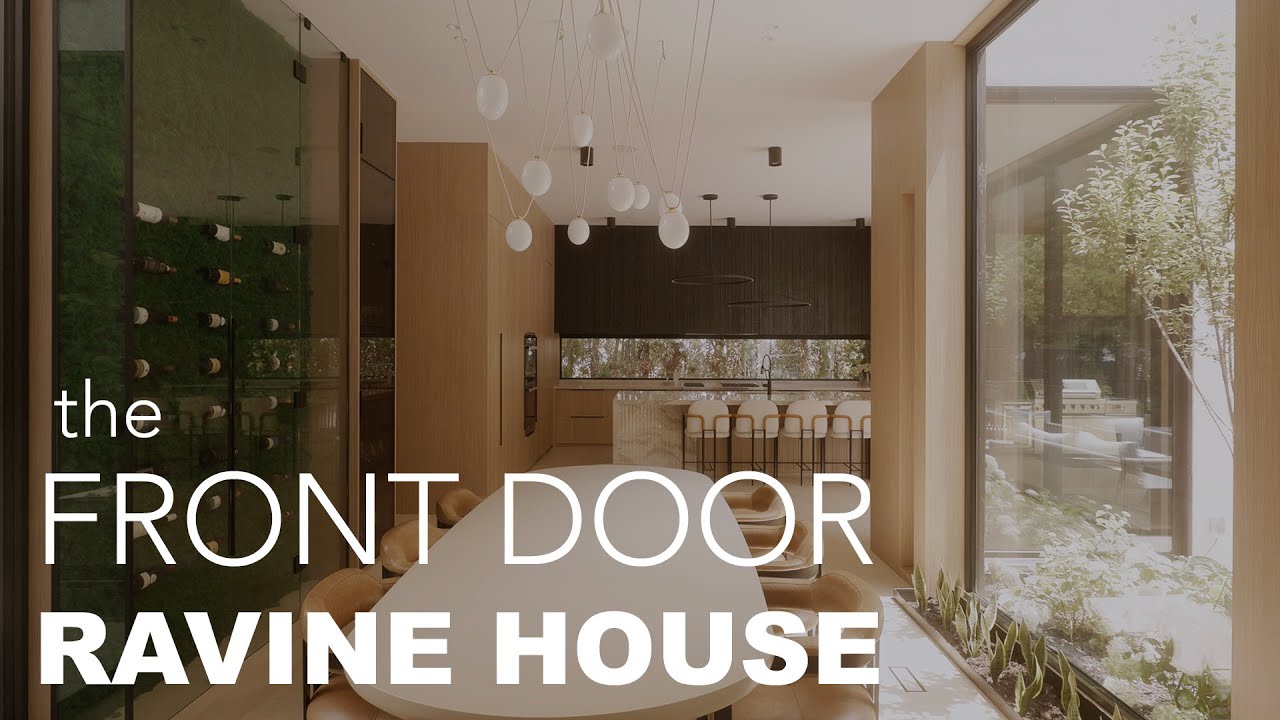 Dreamy $7 Million Minimalist Ravine Residence - The Front Door (Cinematic House Tour)