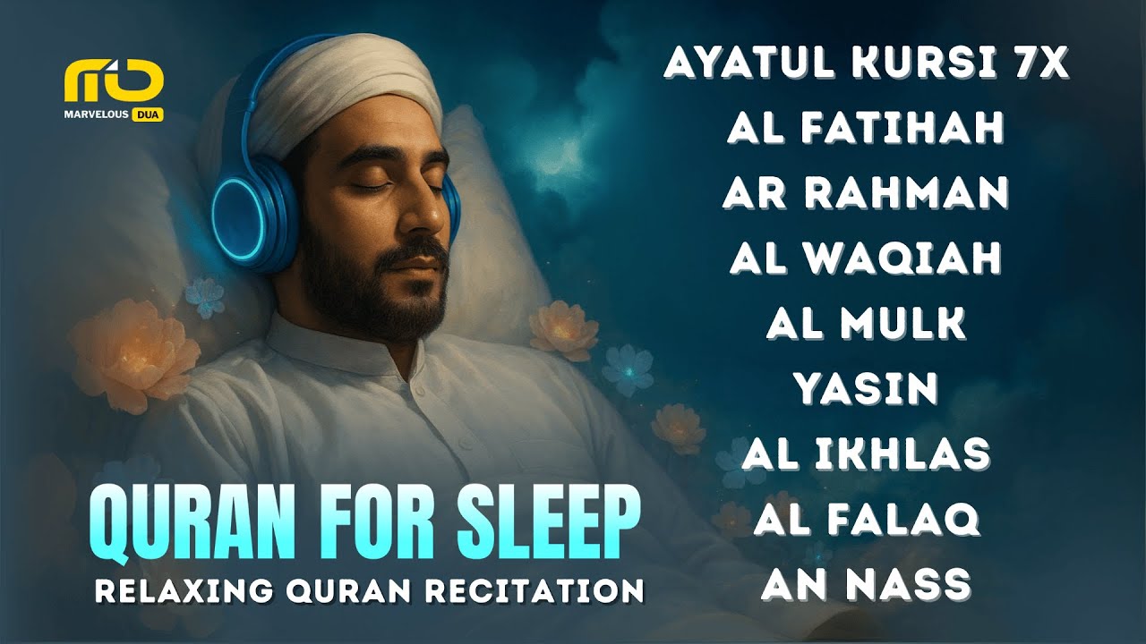 Quran Recitation in A Relaxing Voice ✦ Alfatihah, Ayat kursi, Yasin, Arrahman, Alwaqiah, Almulk
