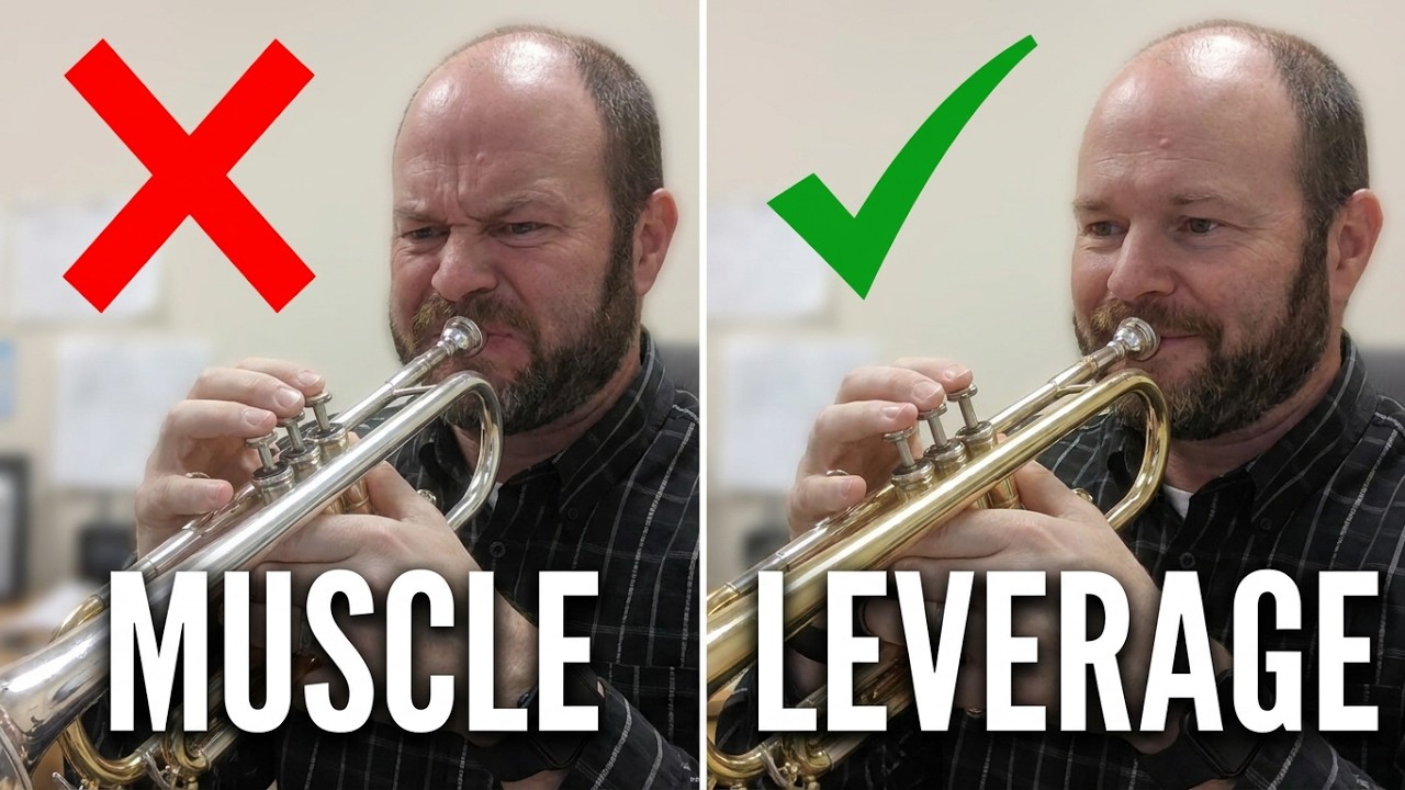Changing registers by using leverage.