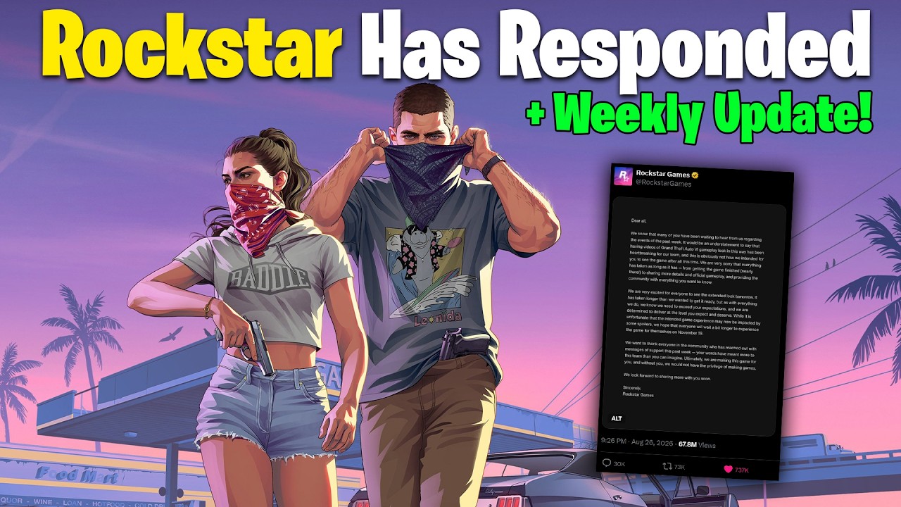 Rockstar Officially RESPONDS To GTA 6 Leaks + GTA Online Weekly Update