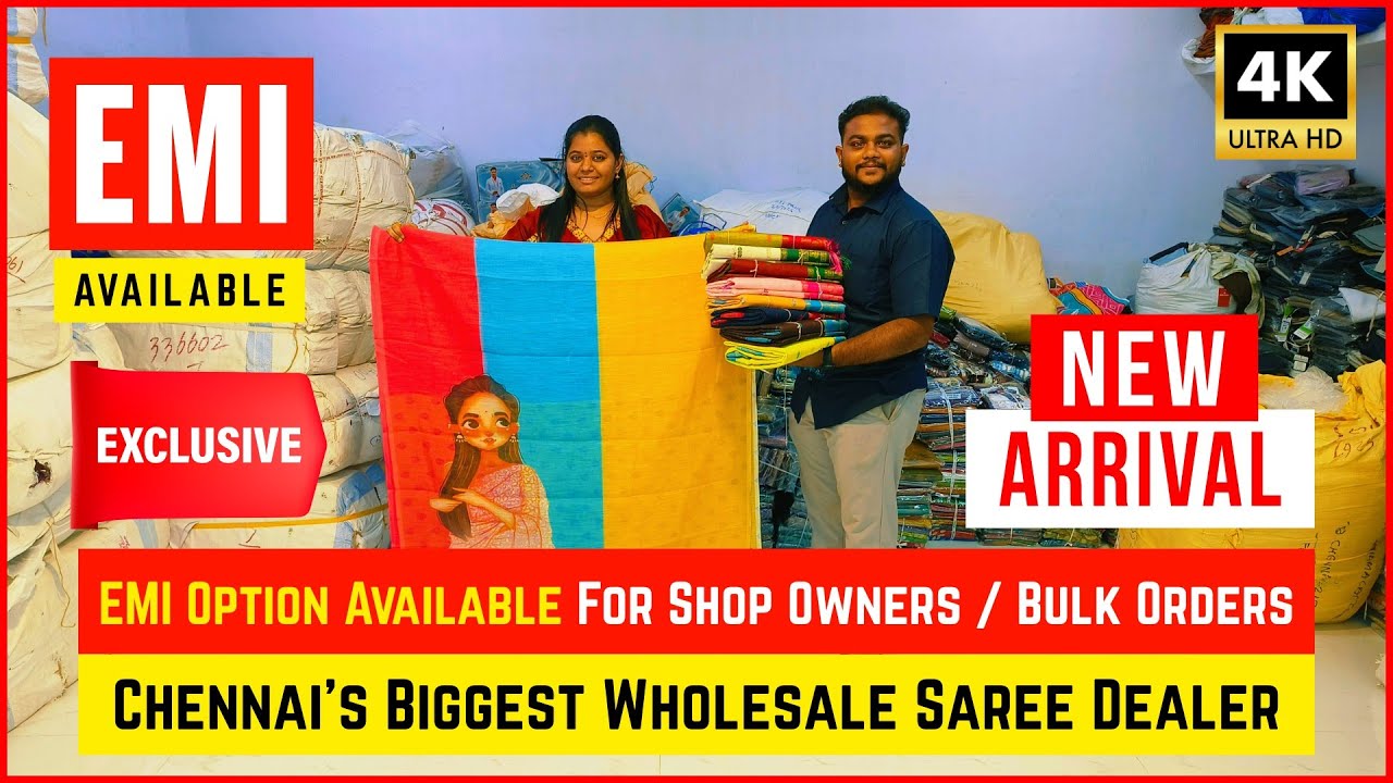 💥 EMI Available ✅ Sri Annamalai Trading Co Vannarapettai Wholesale Sarees | Priya Just Know Fashion