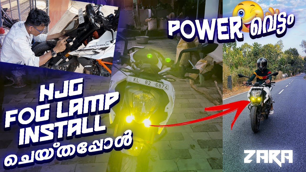 രാത്രിയെ പകലാക്കാൻ ഇവൻ മതി 🤩 HJG mini fog lamp installing || Zara updation