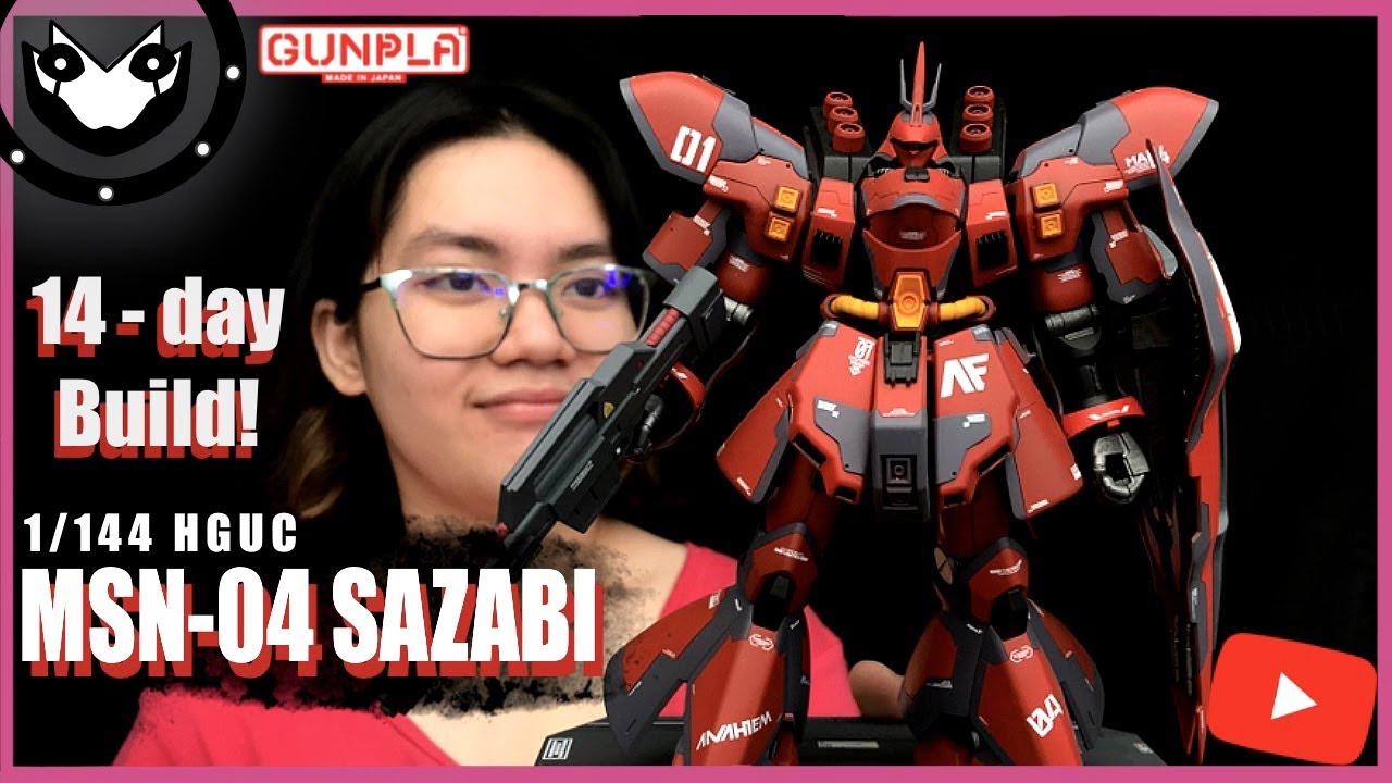 Gunpla Custom Build | HGUC 1/144 MSN-04 SAZABI | Custom Gundam Hangar Base