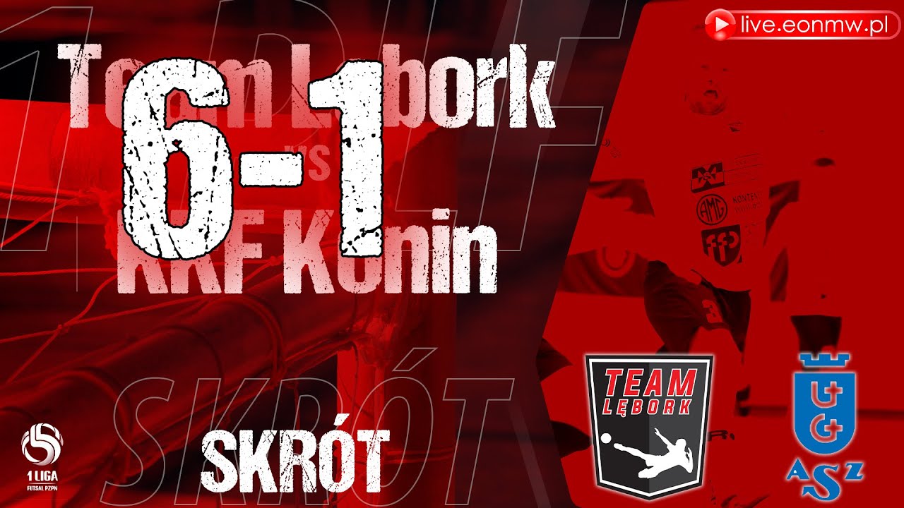 🔴 Team Lębork - AZS UG Gdańsk - ⚽️ skrót - 1 Polska Liga Futsalu