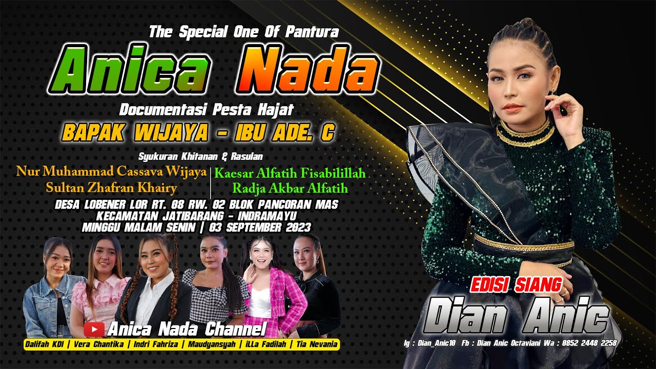 🔴LIVE ANICA NADA ( DIAN ANIC ) | EDISI SIANG 03 SEPTEMBER 2023 | LOBENER | JATIBARANG | INDRAMAYU
