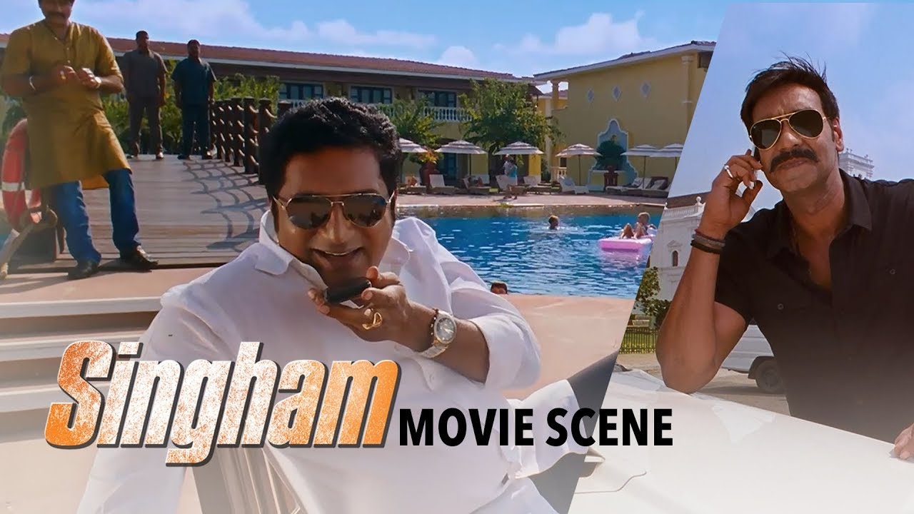 Kajal challenged Ajay Devgn | Singham | Movie Scene