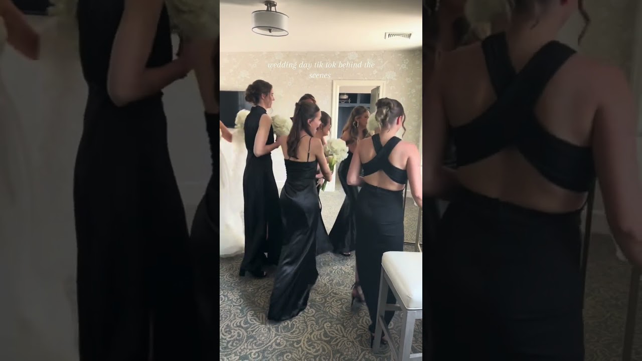 Wedding day behind the scenes! #weddingday #bride #bridesmaids #bridalparty #wedding #tiktok