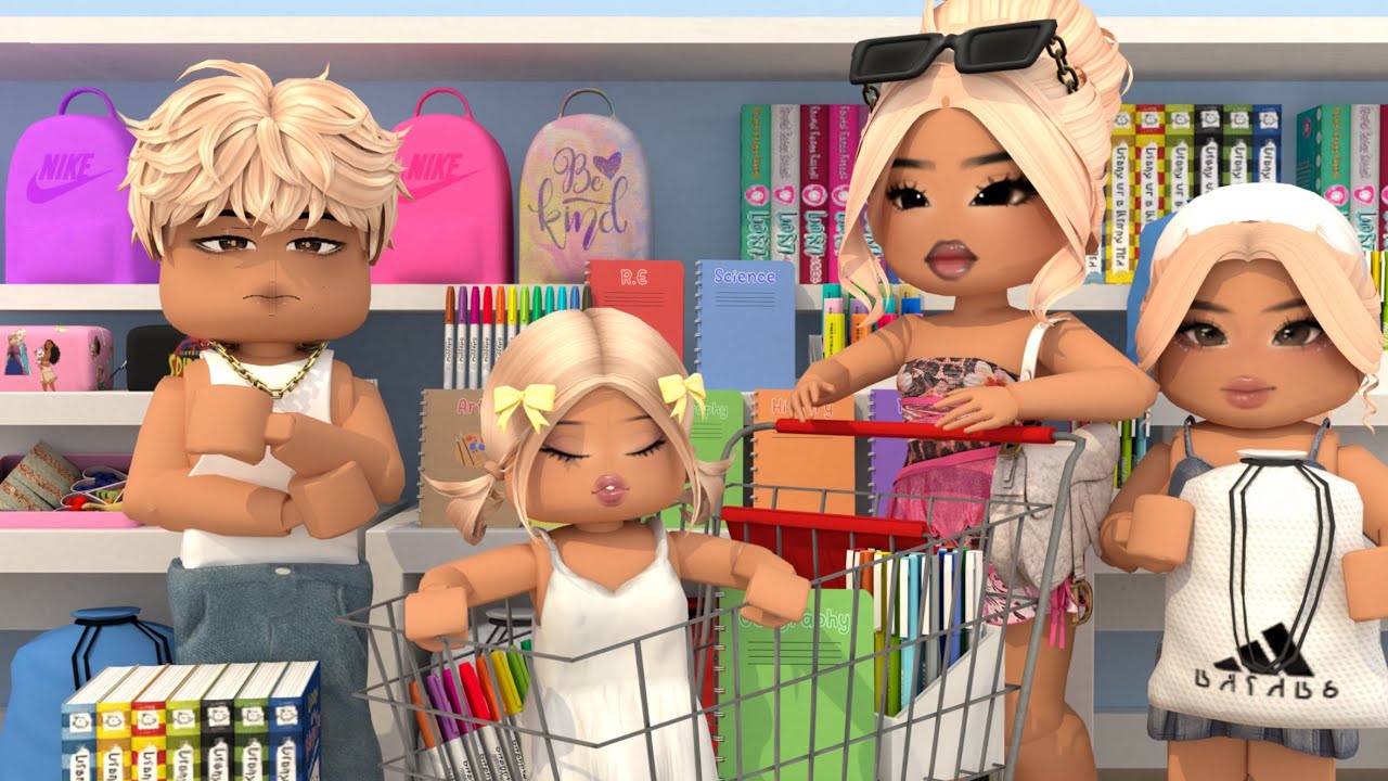 KIDS GO BACK TO SCHOOL SHOPPING! *GOING TO TARGET! THEY SPENT HOW MUCH?* | Bloxburg Family Roleplay