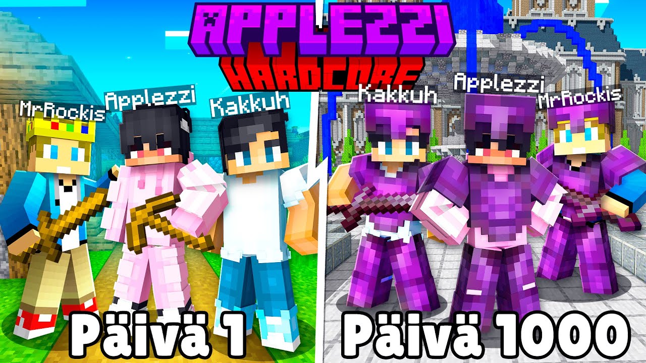 Selvittiin YLI 1000 PÄIVÄÄ Minecraft HARDCORESSA?!