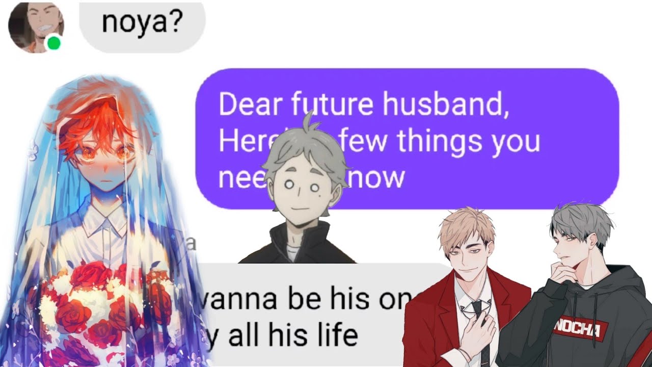 HAIKYU LYRIC PRANK: Dear future husband? (HINATA X MIYA TWINS)
