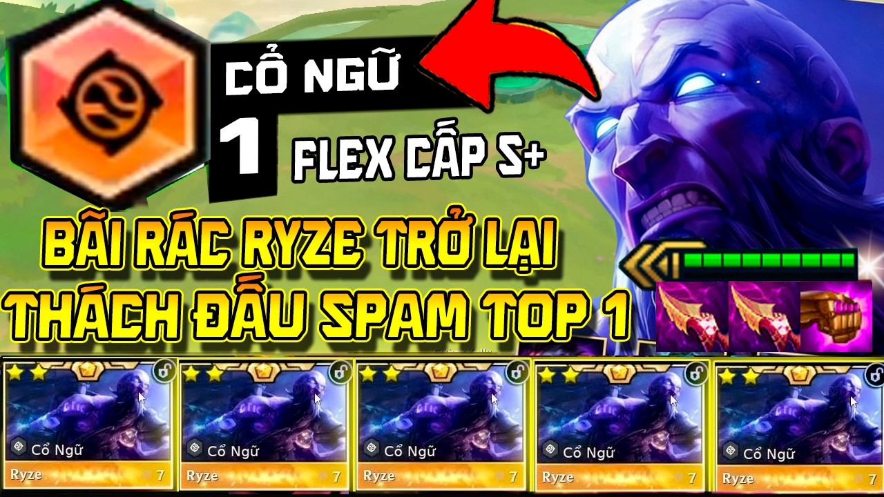 BÃI RÁC CUỐI MÙA META 16.6 - FAST LV9 LỐI CHƠI SPAM RYZE CỦA TOP THÁCH ĐẤU LEO RANK CỰC HIỆU QUẢ !!