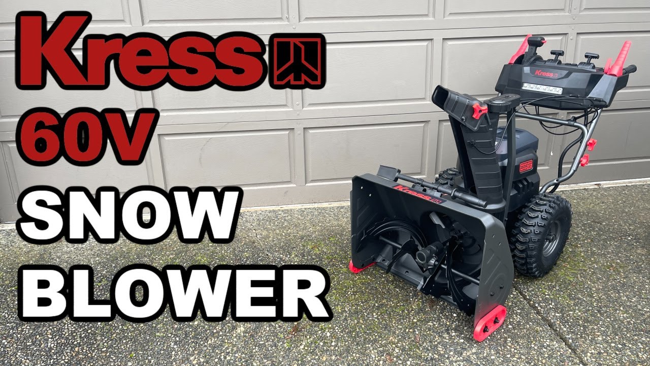 Kress 60V Snow Blower Unveiled!