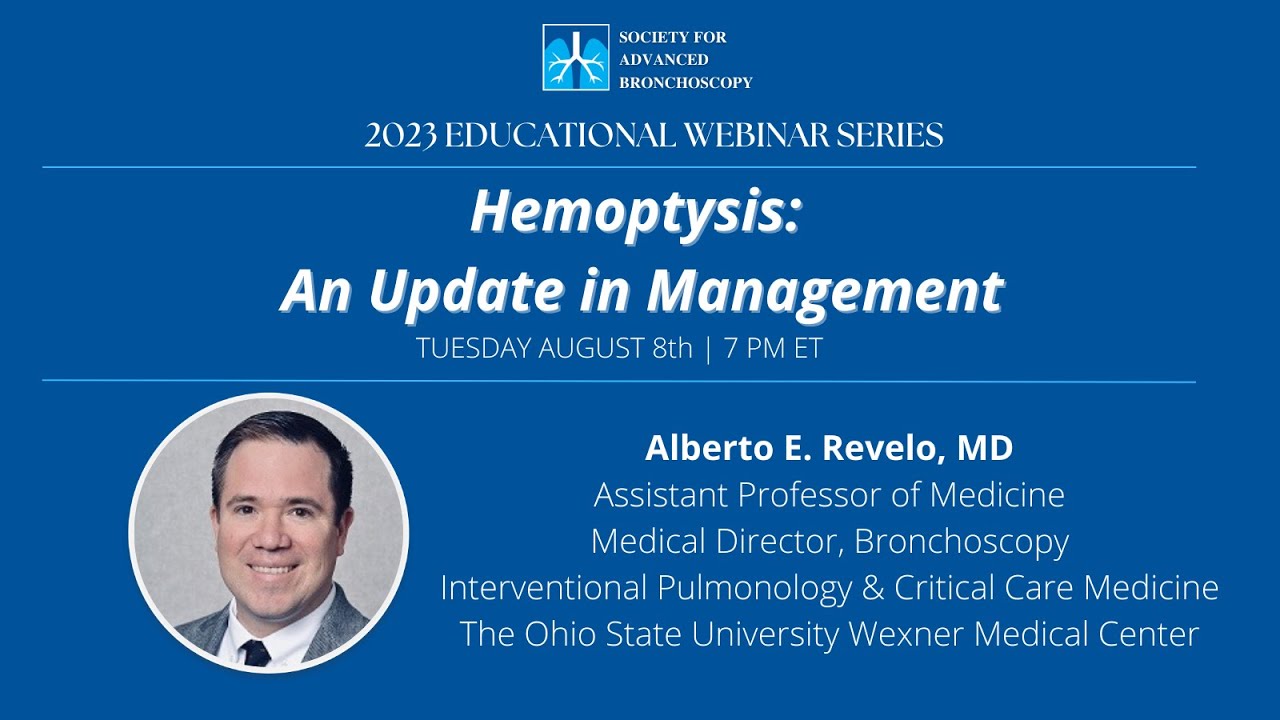 AUGUST 2023 | Hemoptysis: An Update in Management
