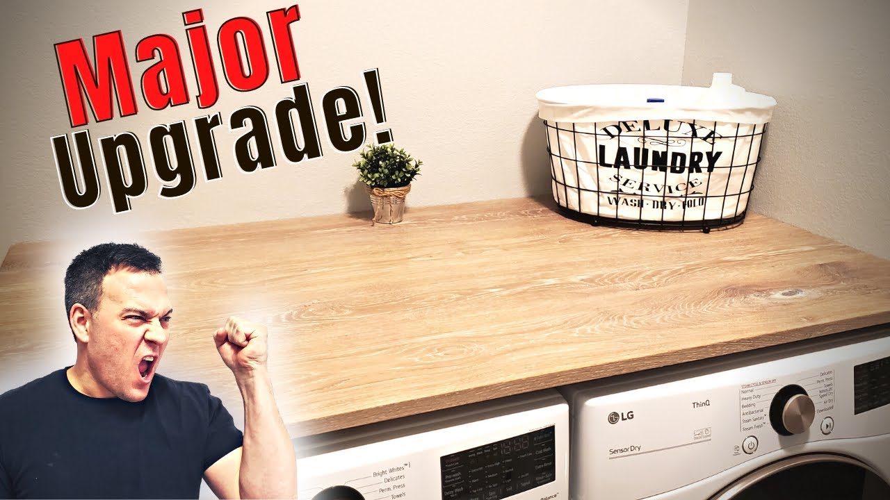 Laundry Room Makeover! | Easy DIY Laundry Countertop